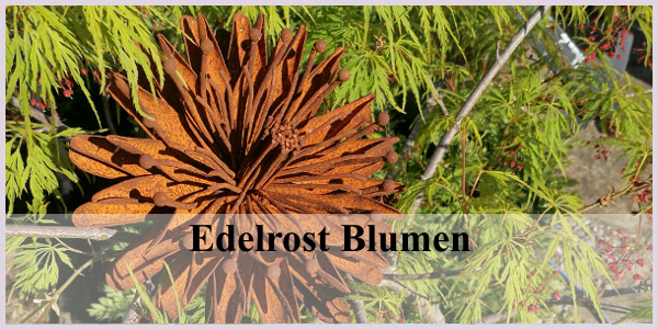 Edelrost Gartendekoration wie Blumen, Blüten Angels - Garden Pflanzen Dekoshop und