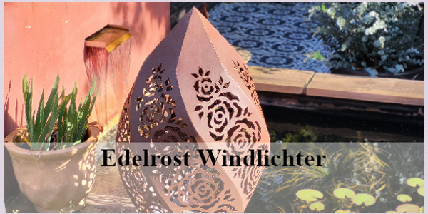 Edelrost Windlichter