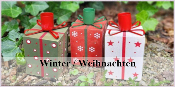 Weihnachtsdekoration Edelrost und bunt
