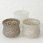 Preview: Glaswindlicht Tunis, taupe
