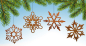 Preview: Edelrost Fensterbild Schneeflocke 2