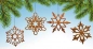 Preview: Edelrost Fensterbild Schneeflocke 2