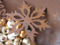 Preview: Edelrost Fensterbild Schneeflocke 4