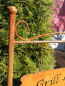 Preview: Edelrost Spruchschild Grill+Chill Lounge, inkl. Ampelhalter