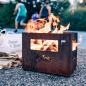 Preview: Edelrost Feuerkorb BEER BOX