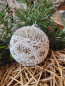 Preview: Boho Christbaumkugel Kalinda, mit Kringelspitze