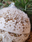 Preview: Boho Christbaumkugel Saholy, mit Spitze weiß oben