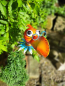 Preview: Hippie Stecker Papagei Pepper, mit Brille