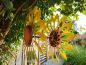 Preview: Hippie Windrad Sonnenblume zum Hängen