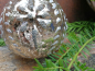 Preview: Christbaumkugel Cosmata Blumenornament, beige