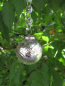 Preview: Christbaumkugel Princess mit Rifflemuster aus Glas