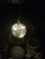 Preview: Christbaumkugel LED grau-silber