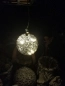 Preview: Christbaumkugel LED grau-silber