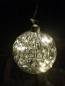 Preview: Christbaumkugel LED grau-silber
