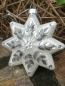 Preview: Christbaumkugel Stern Glitta, silber mit Straßdeko komplett