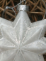 Preview: Christbaumkugel Stern Glitta, silber mit Straßdeko komplett