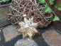 Preview: Christbaumkugel Stern Glitta, Gold mit Straßdeko oben