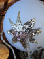 Preview: Christbaumkugel Glitzerstern, weiß-gold