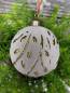 Preview: Christbaumkugel Mailo Uno Ranke, creme-gold