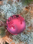 Preview: Christbaumkugel Oriana, Ornament Blüte matt, rot