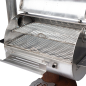 Preview: Cortenstahl Edelrost Smoker Holzkohlegrill Smoky Beast silver