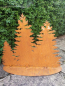 Preview: Edelrost Weihnachtsbaum, 3er-Bäume