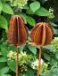Preview: Edelrost Gartenstecker Amy, längliche Kapsel