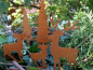 Preview: Edelrost Bastelset Winterstecker mit Hirsch, 5 teilig