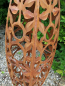 Preview: Edelrost Skulptur Blätterzapfen, 120 cm
