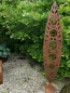 Preview: Edelrost Skulptur Blätterzapfen 165 cm