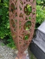 Preview: Edelrost Skulptur Blätterzapfen 165 cm