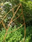 Preview: Edelrost Gartenstecker Rankhilfe "Blatt groß"