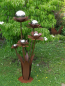 Preview: Edelrost Blume Blumenzauber mit Edelstahlkugeln, 120 cm