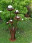 Preview: Edelrost Blume Blumenzauber mit Edelstahlkugeln, 120 cm