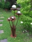 Preview: Edelrost Blume Blumenzauber mit Edelstahlkugeln, 120 cm