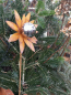 Preview: Edelrost Blume Valisa mit Edelstahlkugel, klein