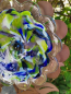 Preview: Edelrost Glasblume Zoe, blau