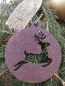 Preview: Edelrost Christbaumkugel Hirsch, geschlossen