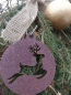 Preview: Edelrost Christbaumkugel Hirsch, geschlossen