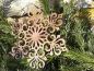 Preview: Edelrost Christbaumschmuck Schneeflocke 4