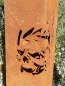 Preview: Edelrost Dekosäule Skull