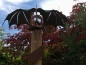 Preview: Edelrost Draco mit Holzbalken