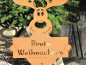 Preview: Edelrost Elch Frohe Weihnachten