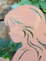 Preview: Edelrost Engel Evangeline mit Kerze