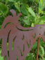 Preview: Edelrost Gartenstecker Engelsflügel Belladonna