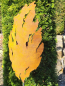 Preview: Edelrost Gartenfackel Riss-Segel