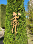 Preview: Edelrost Gartenstecker Fee Aurelia, mit Vogel
