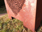 Preview: Edelrost Feuerkorb Herz Fingerprint