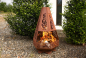Preview: Edelrost Gartenkamin Flammenturm