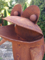Preview: Edelrost Frosch mit Saxophon
